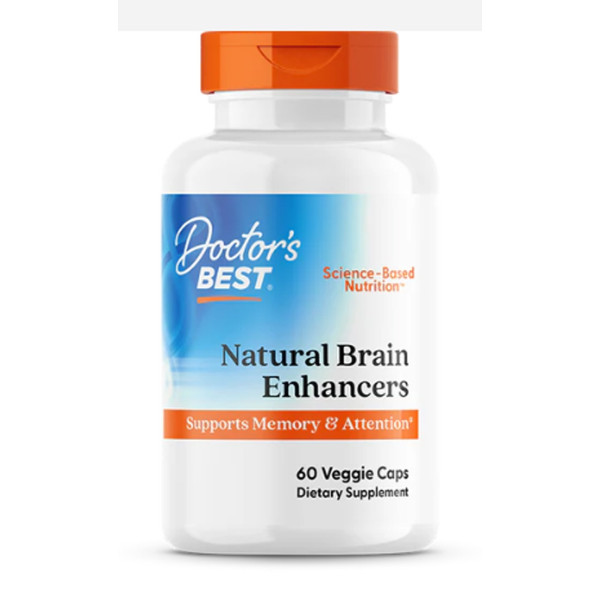 Вітаміни для мозку з GPC і PS, Natural Brain Enhancers, Doctor's Best, 60 капсул