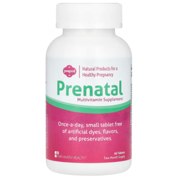 Вітаміни для вагітних, Prenatal Multivitamin, Fairhaven Health, 60 таблеток