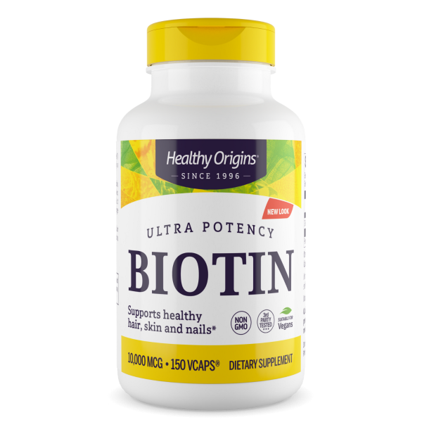 Біотин, Biotin, Healthy Origins, 10,000 мкг, 150 капсул