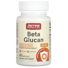 Бета глюкан, Beta Glucan, Jarrow Formulas, імунна підтримка, 60 капсул