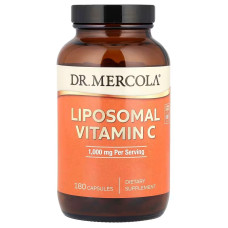 Ліпосомальний вітамін С, Liposomal Vitamin C, Dr. Mercola, 180 капсул (500 мг у капсулі)