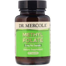 Фолат, Folate, Dr. Mercola, 5 мг, 30 капсул