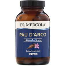 По д'арко, Pau D'Arco, Dr. Mercola, 1000 мг, 120 капсул