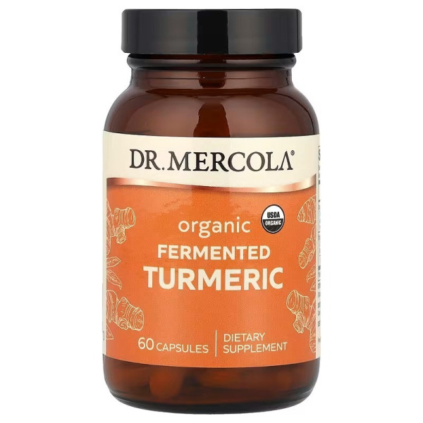 Куркума ферментована, Fermented Turmeric, Dr. Mercola, 60 капсул
