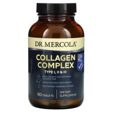 Колаген типу I, II та III, Collagen Complex, Dr. Mercola, комплекс, 90 пігулок