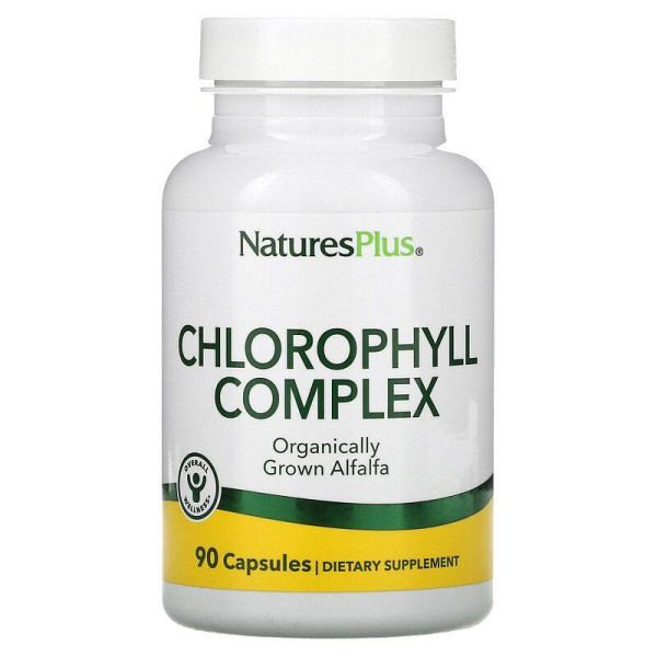 Хлорофіл, Chlorophyll, Nature's Plus, комплекс, 90 капсул.