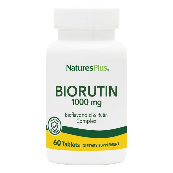 Рутін, Biorutin, Nature's Plus, 1000 мг, 60 пігулок