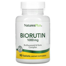 Рутин, Biorutin, Nature's Plus, 1000 мг, 90 таблеток
