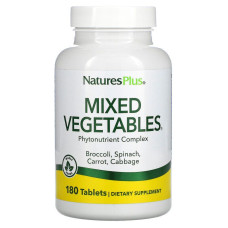 Овочева суміш, Mixed Vegetables, Nature's Plus, 180 таблеток