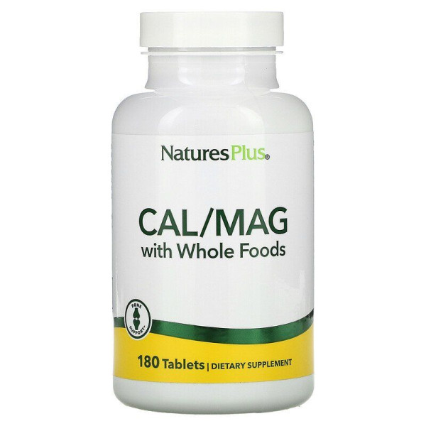 Кальцій Магній, Cal / Mag, Nature's Plus, Source of Life, 180 таблеток