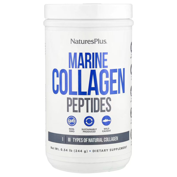 Пептиди морського колагену, Marine Collagen Peptides, Nature's Plus, 244 г