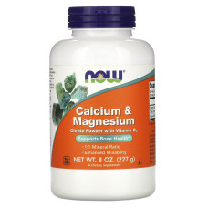 Кальцій та магній, Calcium & Magnesium, Now Foods, 227 г