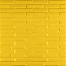 3D панель самоклеюча кладка 700х770х7мм Жовта (037) SW-00000302