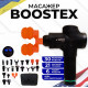 Ударний масажний пістолет тригерних точок Boostex (massage gun) 30 режимів, 21 насадка, кейс.