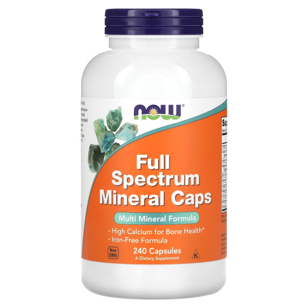 Мультимінерали, Full Spectrum Minerals, Now Foods, 240 капсул