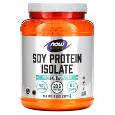 Ізолят соєвого протеїну, Soy Protein Isolate, Now Foods, Sports, порошок, чистий, без смаку, 907 г