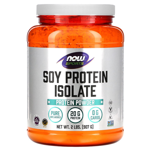 Ізолят соєвого протеїну, Soy Protein Isolate, Now Foods, Sports, порошок, чистий, без смаку, 907 г