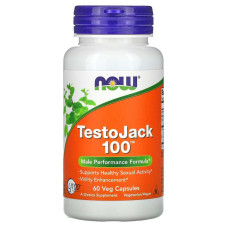 Репродуктивне здоров'я чоловіків, TestoJack 100, Now Foods, 60 вегетаріанських капсул