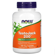 Репродуктивне здоров'я чоловіків, TestoJack 200, Now Foods, 120 вегетаріанських капсул