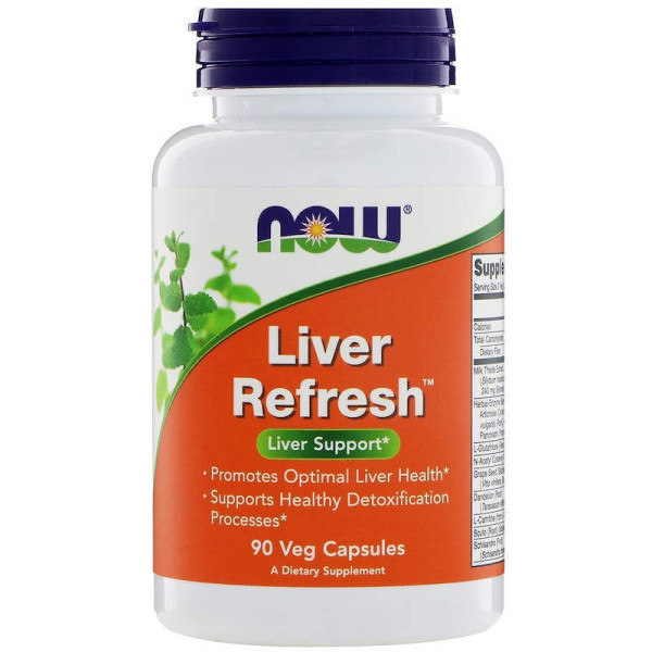 Підтримка печінки, Liver Refresh, Now Foods, 90 рослинних капсул