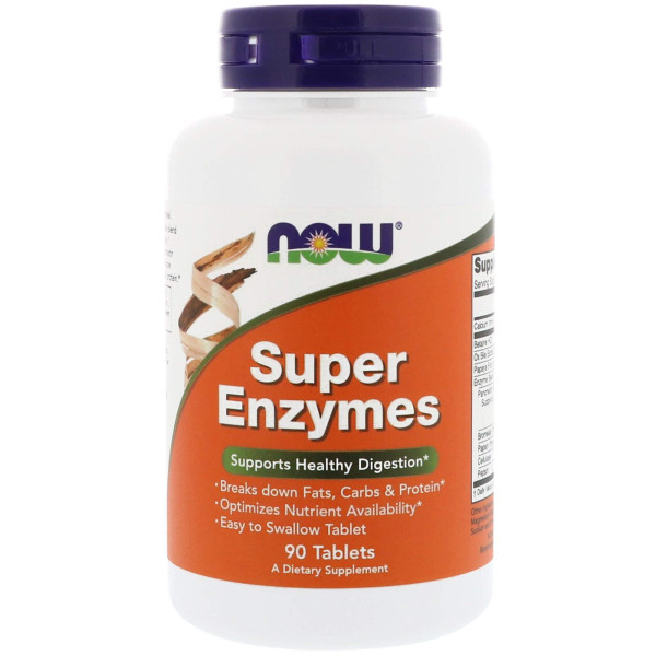Ензими, Super Enzymes, Now Foods, 90 таблеток