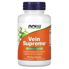 Підтримка для вен, Vein Supreme, Now Foods, 90 вегетаріанських капсул