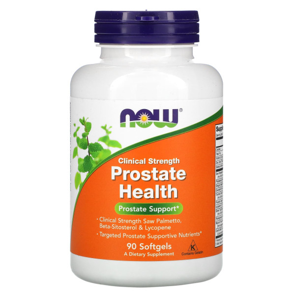 Підтримка простати, Clinical Strength Prostate Health, Now Foods, 90 гелевих капсул
