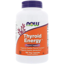 Для щитовидної залози, Thyroid Energy, Now Foods, 180 вегетаріанських капсул