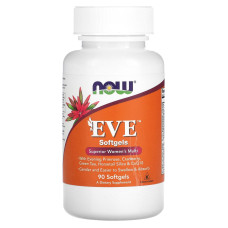 Вітаміни для жінок, EVE Women's Multi, Now Foods, чудовий комплекс, 90 капсул
