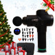 Ударний масажер Boostex (massage gun) з 30 режимами, 21 насадкою та акумулятором.