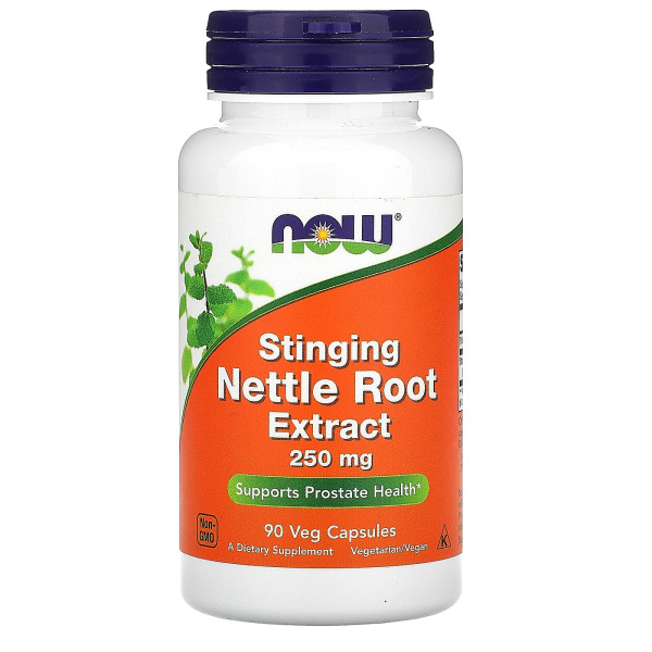 Корінь кропиви, Nettle Root, Now Foods, екстракт, 250 мг, 90 вегетаріанських капсул