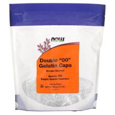 Порожні капсули "00", Double "00" Gelatin Caps, Now Foods, 750 порожніх желатинових капсул (89 г)