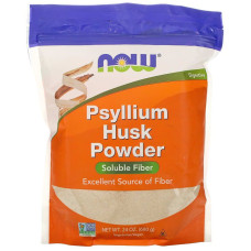 Подорожник, Psyllium Husk, Now Foods, порошок, 680 г