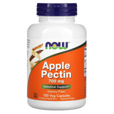 Яблучний пектин, Apple Pectin, Now Foods, 700 мг, 120 вегетаріанських капсул