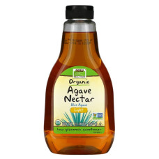 Нектар Агави, Real Food, Agave Nectar, Now Foods, органічний, світлий, 660 г