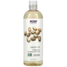 Касторове масло, Castor Oil, Now Foods, Solution Oils, 473 мл.