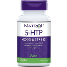 5-гідрокситриптофан, 5-HTP, Natrol, 50 мг, 45 капсул
