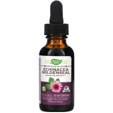 Ехінацея та гідрасстис, Echinacea Goldenseal, Nature's Way, без спирту, 30 мл