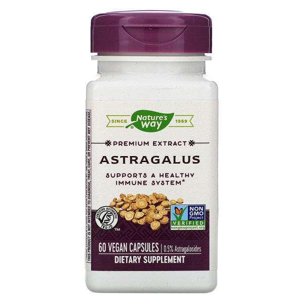 Астрагал, Astragalus, Nature's Way, стандартизований, 60 веганських капсул