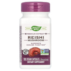 Гриб рейші лікувальний, Reishi, Nature's Way, стандартизований, 376 мг, 100 капсул