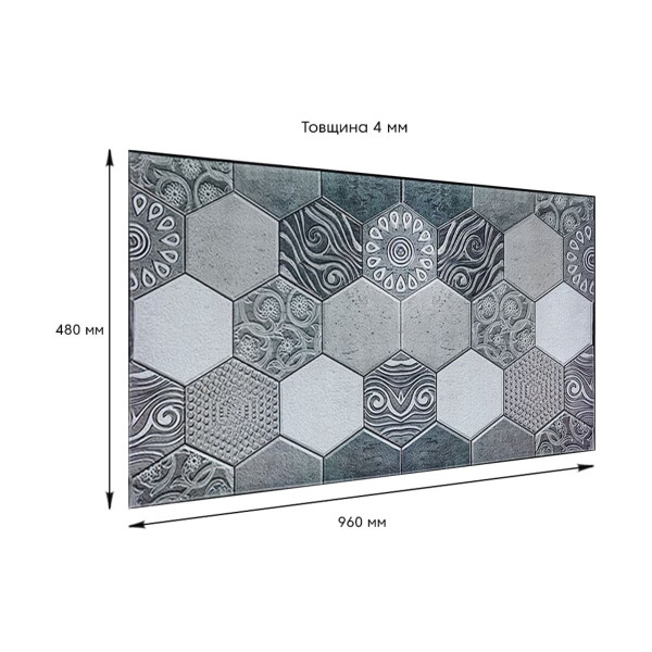 Декоративна ПВХ панель 960х480х4мм SW-00000579