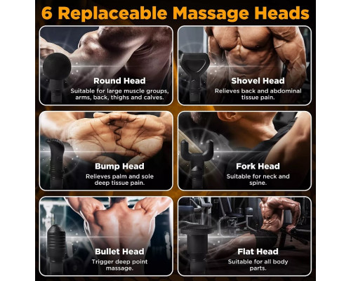 Перкусійний масажер для тіла MASSAGE GUN MAX 30 — потужний масажний пістолет для глибокого розслаблення та відновлення.