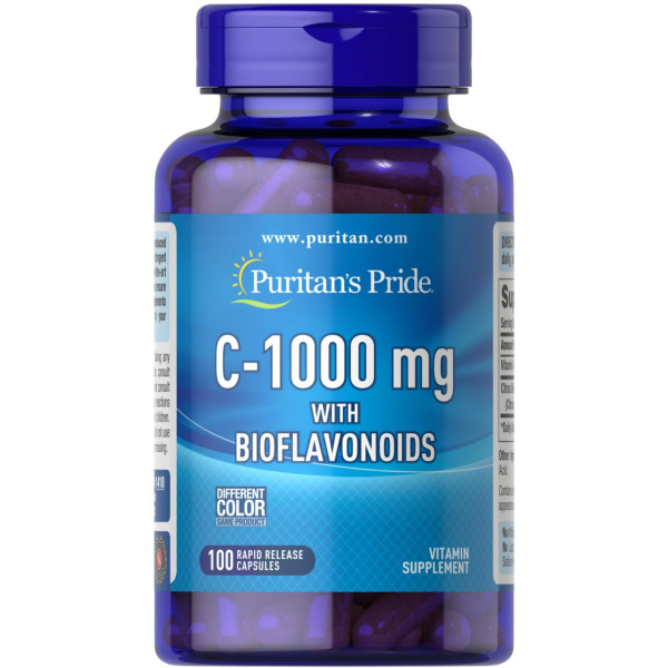 Вітамін С з біофлавоноїдами, Vitamin C with Bioflavonoids, Puritan's Pride, 1000 мг, 100 капсул