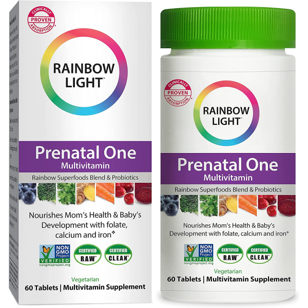 Мультивітаміни для вагітних, Prenatal One, Rainbow Light, 60 таблеток