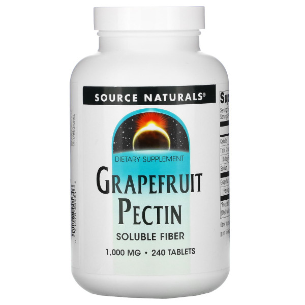 Грейпфрутовий пектин, Grapefruit Pectin, Source Naturals, 240 таблеток