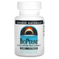 Біоперін (Bioperine), Source Naturals, 10 мг, 120 таблеток