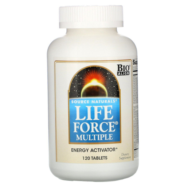 Вітамінний комплекс для енергії, Life Force Multiple, Source Naturals, 120 таблеток