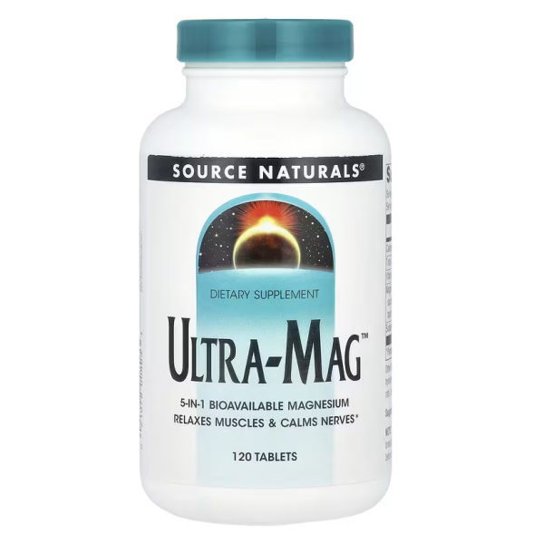 Магній (ультра), Ultra-Mag, Source Naturals, 120 таблеток