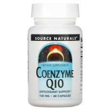 Коензим Q10, Coenzyme Q10, Source Naturals, 100 мг, 60 капсул