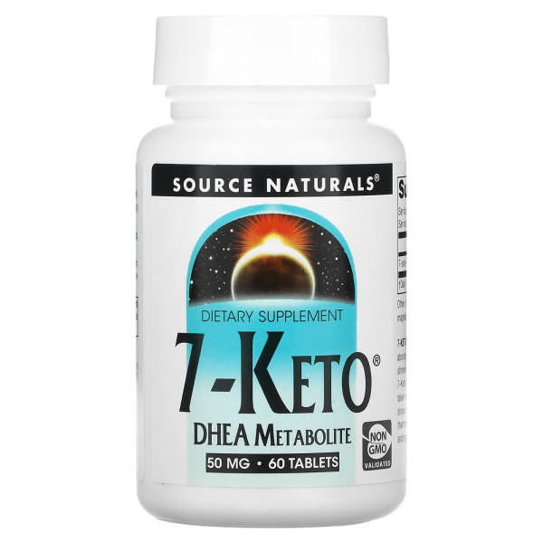 7 кето ДГЕА метаболіт, 7-Keto DHEA Metabolite, Source Naturals, 50 мг, 60 таб.